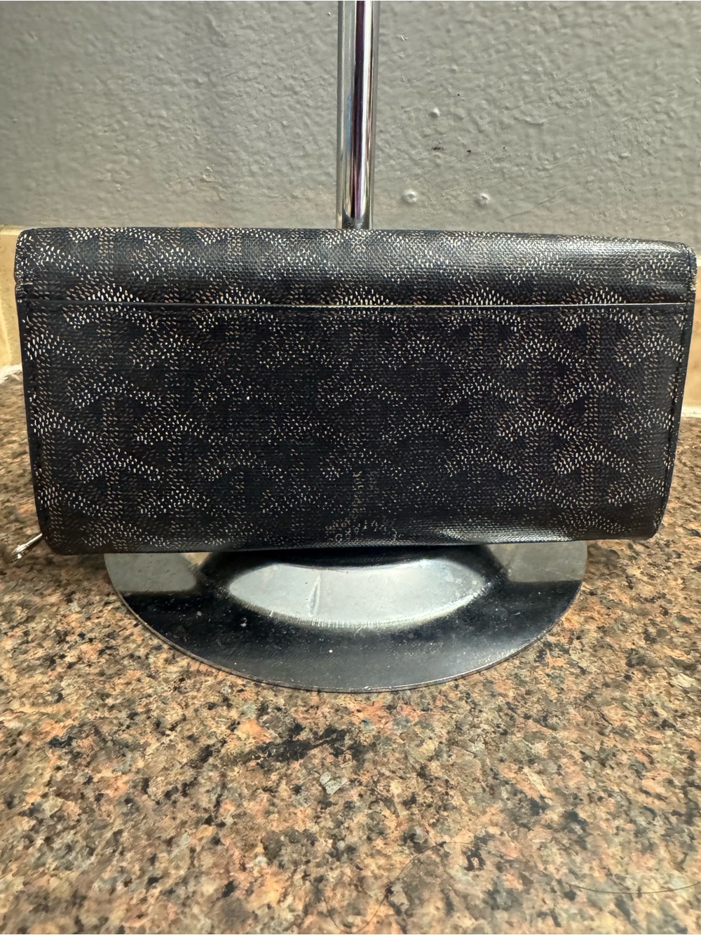 Goyard Richelieu Long Wallet All Black Goyardine with legit grails- COA - Picture 2 of 9